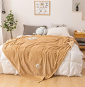 Throw Blanket Flannel Ultra-Soft & Breathable Machine Washable