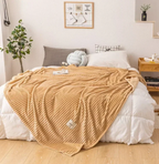 Throw Blanket Flannel Ultra-Soft & Breathable Machine Washable