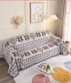 Throw Blanket Jacquard Boho Aztec Reversible