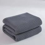 Throw Blanket Lightweight & Breathable Muslin Tassel Trim
