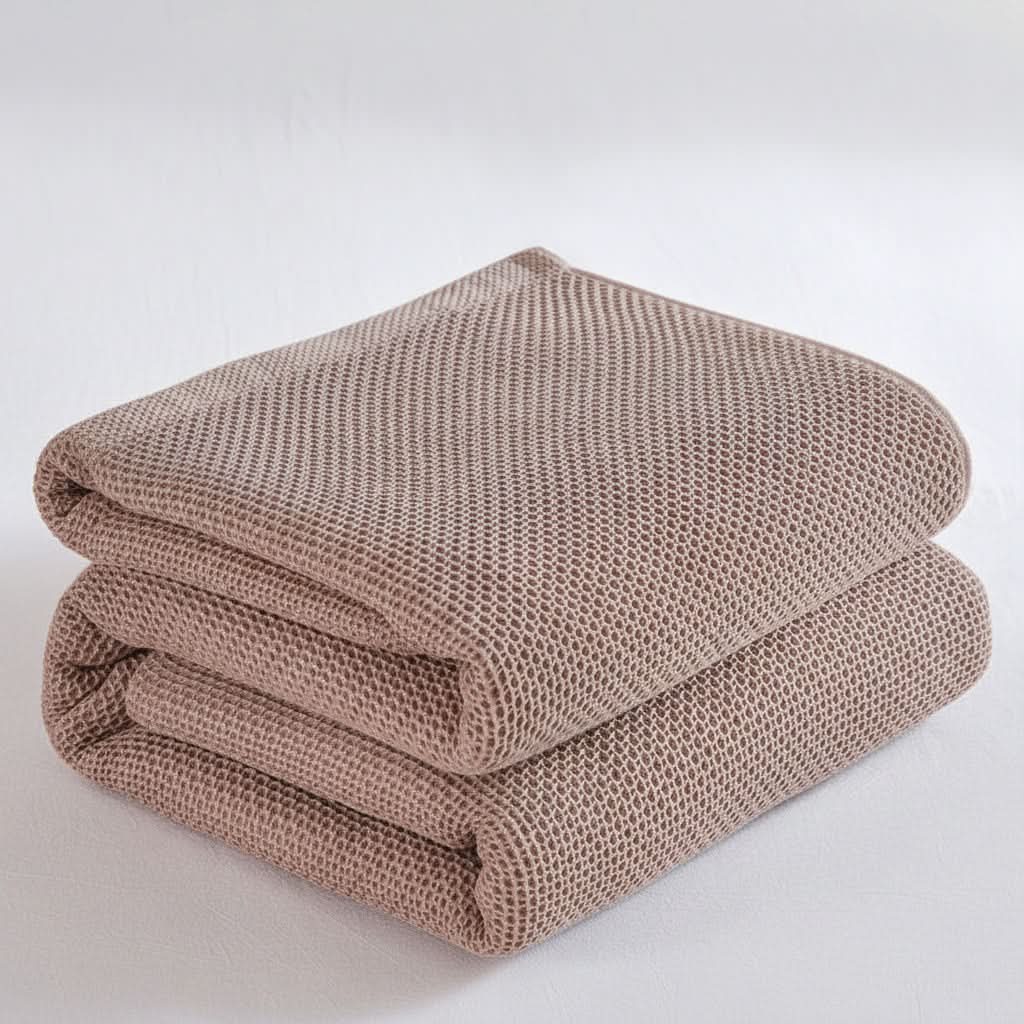 Throw Blanket Lightweight & Breathable Muslin Tassel Trim