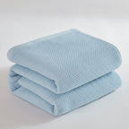 Throw Blanket Lightweight & Breathable Muslin Tassel Trim