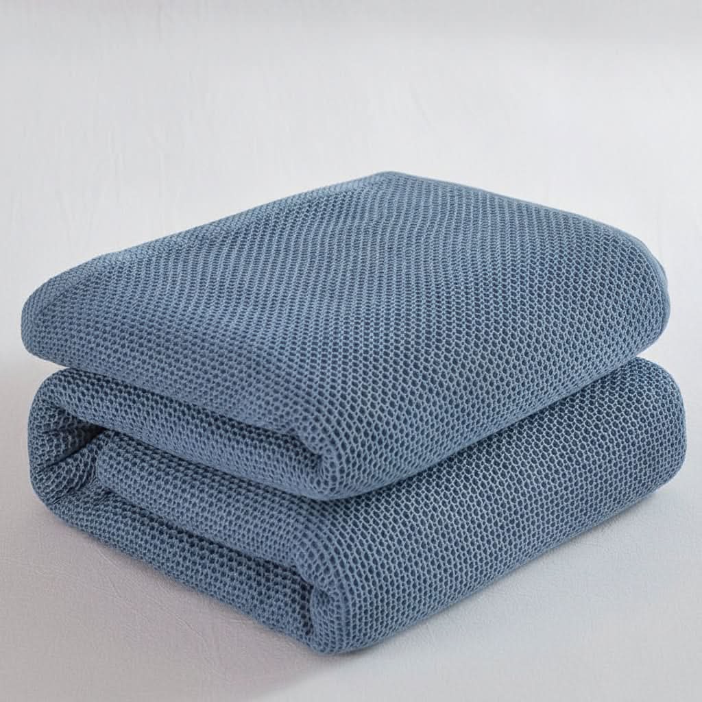 Throw Blanket Lightweight & Breathable Muslin Tassel Trim