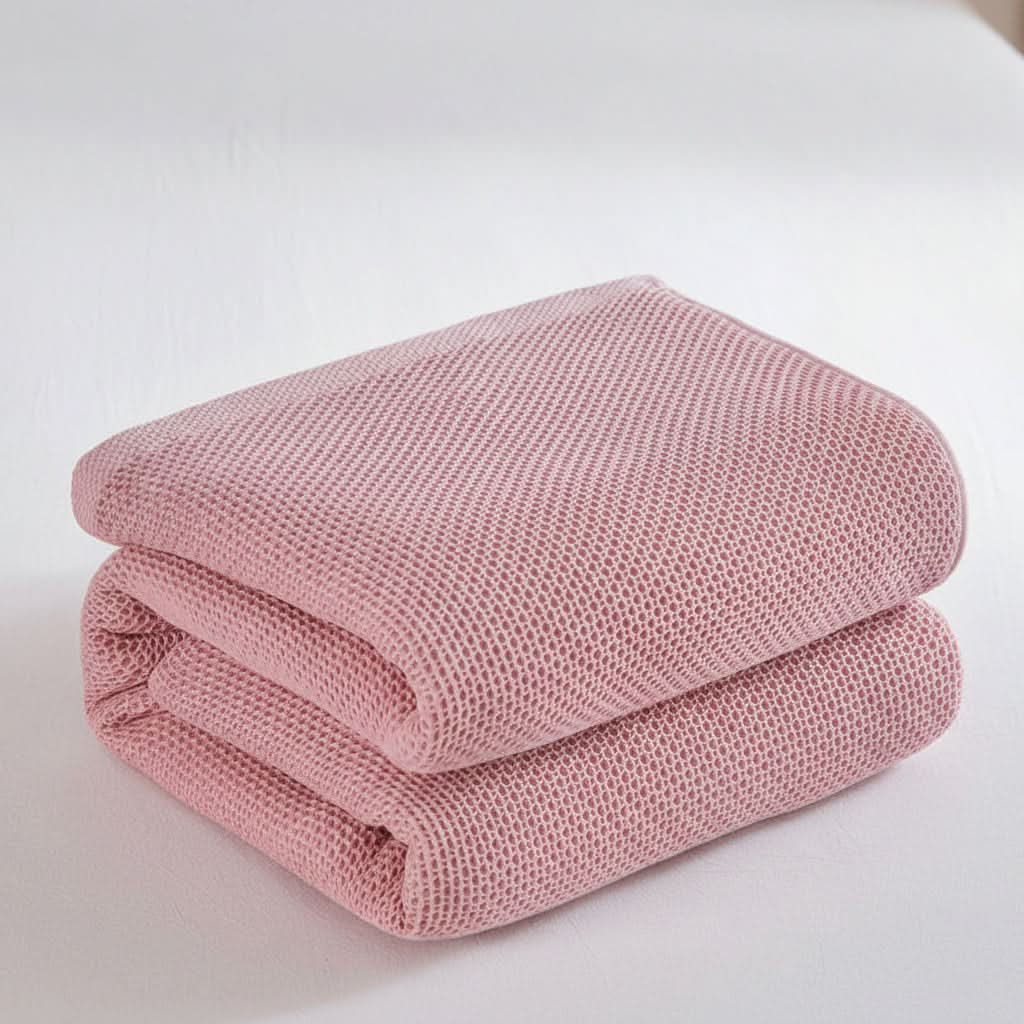 Throw Blanket Lightweight & Breathable Muslin Tassel Trim
