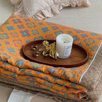 Throw Blanket Lightweight Quilted Retro Floral