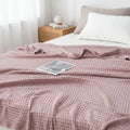 Throw Blanket Lightweight Waffle Weave Machine Washable