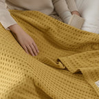 Throw Blanket Lightweight Waffle Weave Machine Washable