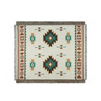 Throw Blanket Linen-Cotton Lightweight & Breathable Tassels