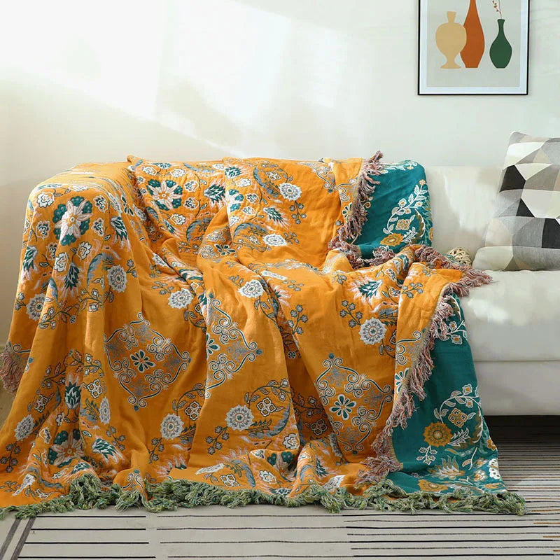 Throw Blanket Plaid Soft & Breathable