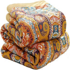 Throw Blanket Reversible Cooling Cotton & Moisture-Wicking