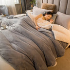 Throw Blanket Reversible Plaid Flannel & Fleece