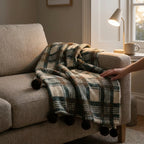 Throw Blanket Soft Fleece & Nordic Plaid