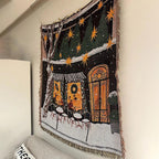 Throw Blanket Soft Fleece Nutcracker & Stars