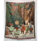 Throw Blanket Soft Fleece Nutcracker & Stars