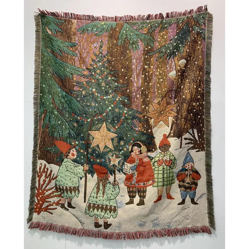 Throw Blanket Soft Fleece Nutcracker & Stars