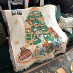 Throw Blanket Soft Fleece Nutcracker & Stars