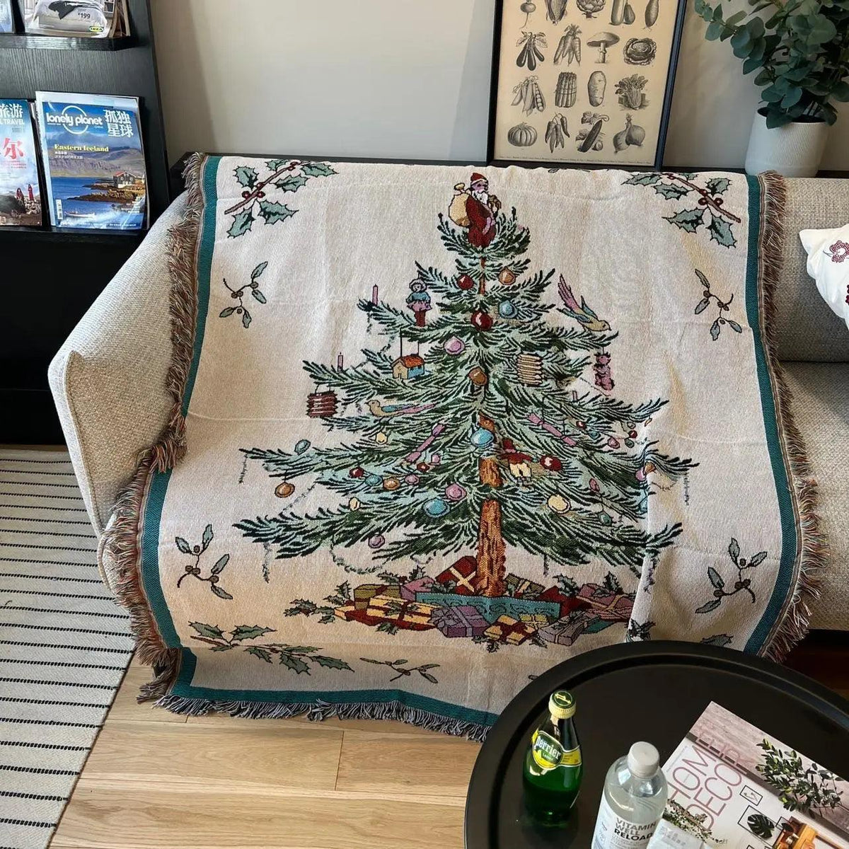 Throw Blanket Soft Fleece Nutcracker & Stars