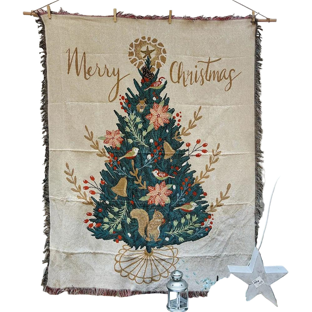 Throw Blanket Soft Fleece Nutcracker & Stars