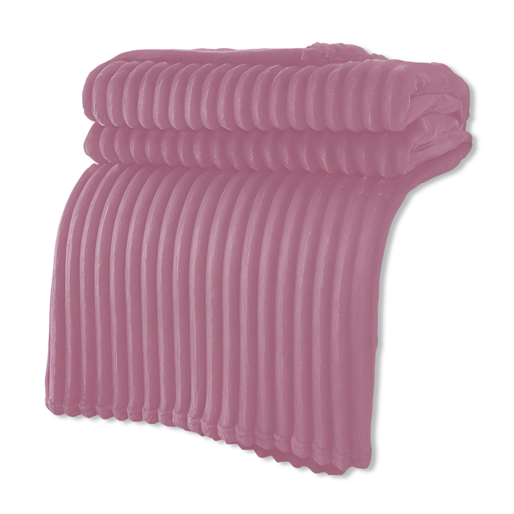 Throw Blanket Soft Ribbed Fleece All-Season Machine-Washable