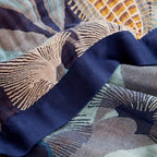 Throw Blanket Tropical Palm Jacquard Plush Microfiber Machine Washable