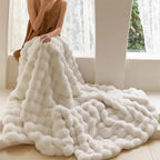 Throw Blanket Ultra-Soft Faux Fur Large 63 x 79