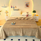 Throw Blanket Ultra-Soft Microfiber Pebble Texture