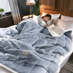 Throw Blanket Velvet-Like Fleece Machine Washable