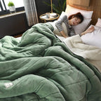 Throw Blanket Velvet-Like Fleece Machine Washable
