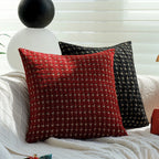 Throw Pillow 18x18 Bouclé Houndstooth Polyester Insert