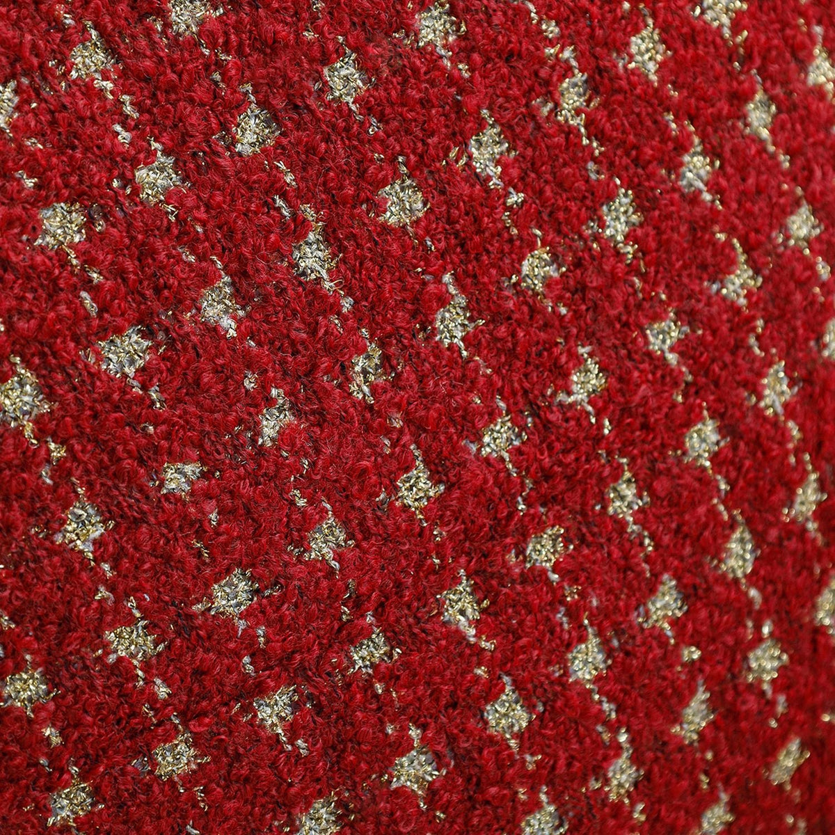 Throw Pillow 18x18 Bouclé Houndstooth Polyester Insert