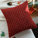 Throw Pillow 18x18 Bouclé Houndstooth Polyester Insert
