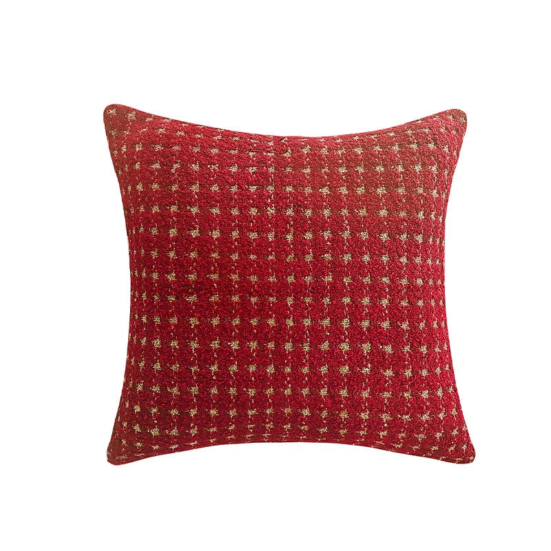 Throw Pillow 18x18 Bouclé Houndstooth Polyester Insert
