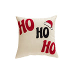 Throw Pillow Cover Chenille Embroidery Piped Edge & Hidden Zipper