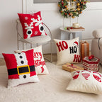 Throw Pillow Cover Chenille Embroidery Piped Edge & Hidden Zipper