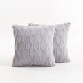 Throw Pillow Cover Diamond Tufted Chenille Concealed Zipper