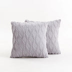 Throw Pillow Cover Diamond Tufted Chenille Concealed Zipper