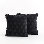 Throw Pillow Cover Diamond Tufted Chenille Concealed Zipper