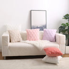 Throw Pillow Cover Diamond Tufted Chenille Concealed Zipper