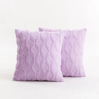 Throw Pillow Cover Diamond Tufted Chenille Concealed Zipper