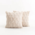 Throw Pillow Cover Diamond Tufted Chenille Concealed Zipper