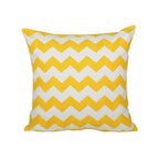 Throw Pillow Cover Embroidered Sunburst Cotton-Linen 18 Inch