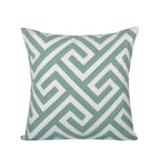 Throw Pillow Cover Embroidered Sunburst Cotton-Linen 18 Inch