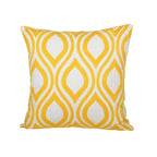 Throw Pillow Cover Embroidered Sunburst Cotton-Linen 18 Inch