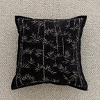 Throw Pillow Cover Hand-Tufted Squiggle Design Hidden Zipper