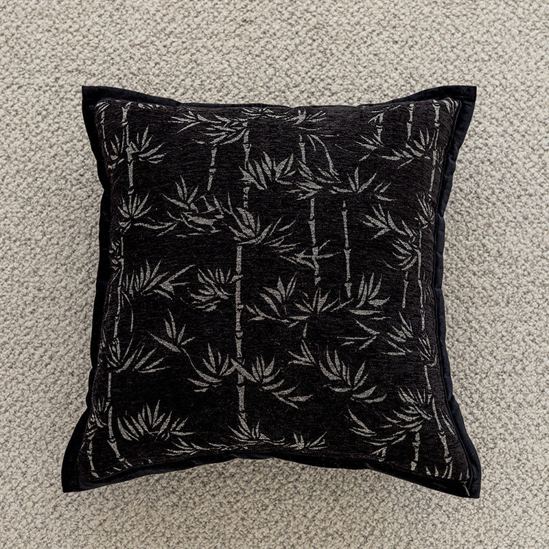 Throw Pillow Cover Hand-Tufted Squiggle Design Hidden Zipper