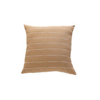 Throw Pillow Cover Handwoven Cotton-Blend Embroidered Stripes