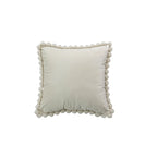 Throw Pillow Cover Tufted Shaggy Lattice Linen-Look Hidden Zipper