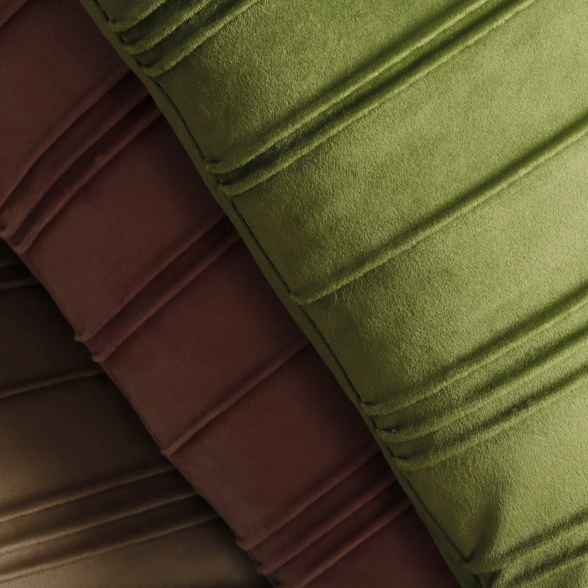 Throw Pillow Cover Velvet Vertical Pintuck Hidden Zipper