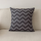 Throw Pillow Cover Woven Chevron Hidden Zipper Machine Washable
