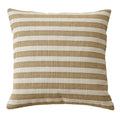 Throw Pillow Cover Woven Ribbed Stripe Cotton Blend